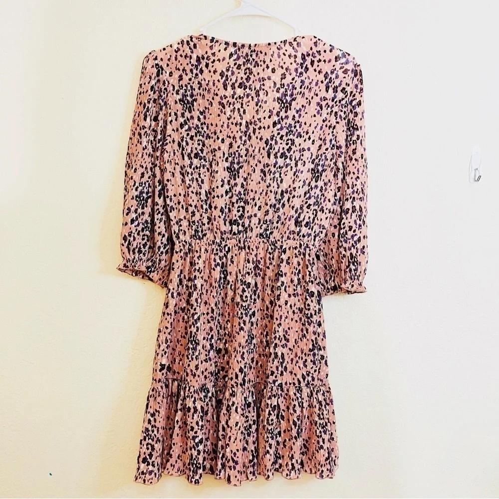 Lulus Parkside Mauve Multi-Print Mini Dress Women Size XS Pink/Purple - Picture 4 of 12